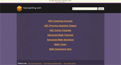 Desktop Screenshot of hsccoaching.com